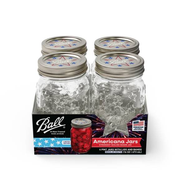 Photo of Americana 16 oz Pint Jars, 4-Pack