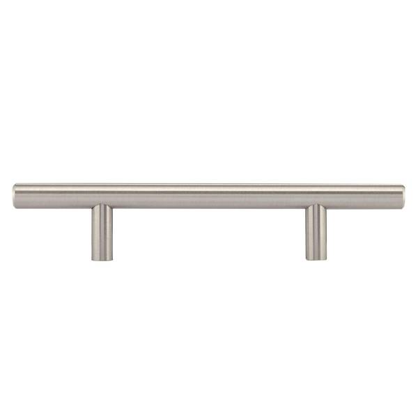Photo of 5 Pack 96mm Contemporary Steel Pulls - Brushed Nickel