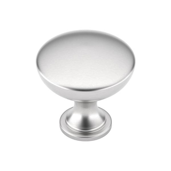 Photo of 10 pack 30mm Contemporary Flared Base Metal Knobs - Brushed Nickel