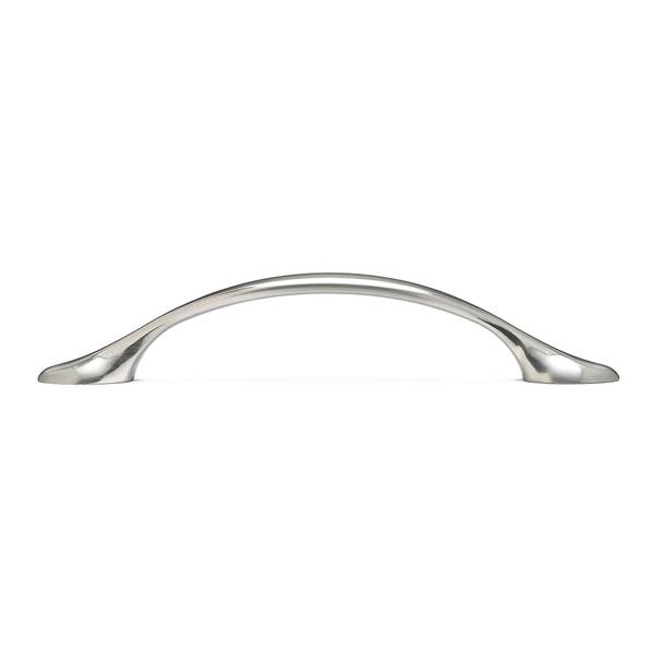 Photo of 10 pack 96mm Traditional Arched Metal Pulls - Brushed Nickel