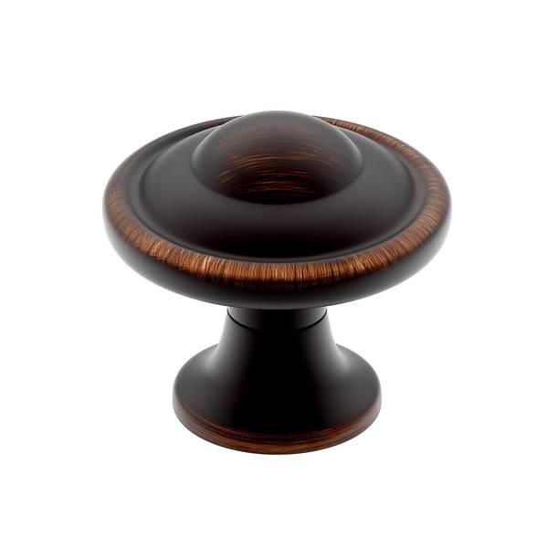 Photo of 10 pack 30mm Traditional Metal Round Knobs- Brushed Oil Rubbed Bronze