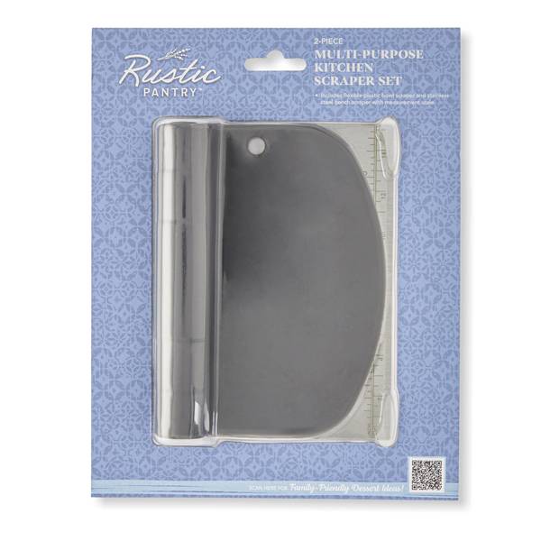 Rustic Pantry 2-Piece Multi-Purpose Kitchen Scraper Set