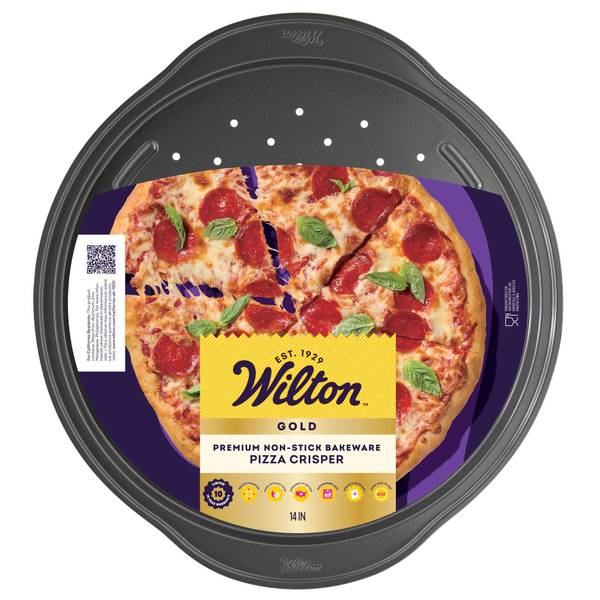 Photo of Wilton 14" Pizza Crisper Pan - Gold Level
