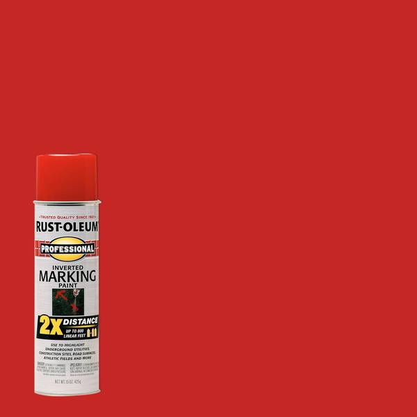 Photo of 15 oz Professional 2X Inverted Safety Red Marking Paint