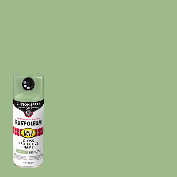 Rust-Oleum 12 oz Stops Rust 5-in-1 Gloss Laurel Green Spray Paint