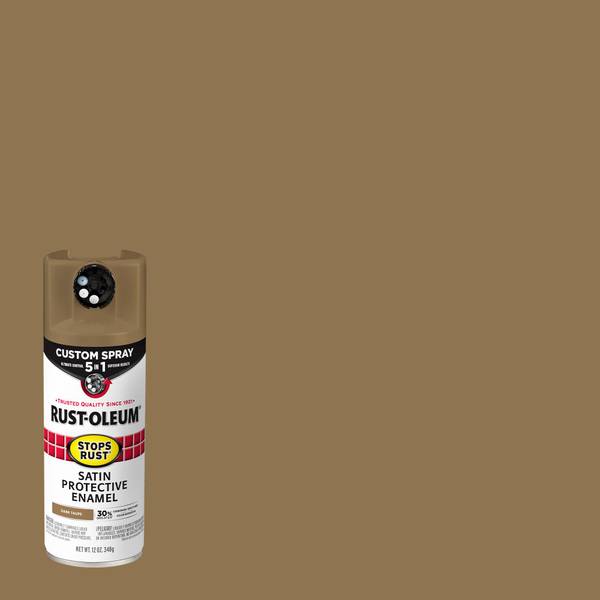 Photo of 12 oz Stops Rust 5-in-1 Satin Dark Taupe Spray Paint