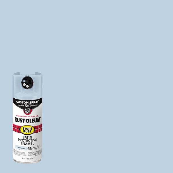 Photo of 12 oz Stops Rust 5-in-1 Satin Peaceful Blue Spray Paint