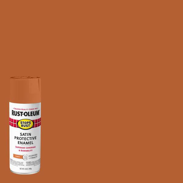 Photo of 12 oz Stops Rust Satin Tumeric Spray Paint