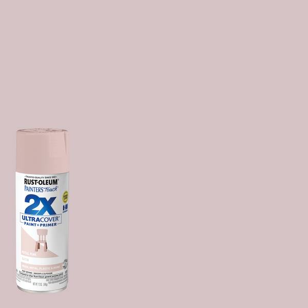 Photo of 12 oz Painter's Touch 2X Ultra Cover Satin Pink Petal Spray Paint