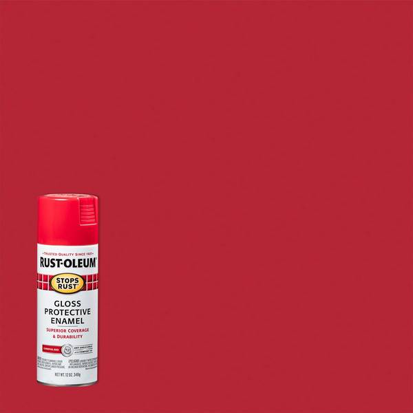 Photo of 12 oz Stops Rust Gloss Carnival Red Spray Paint