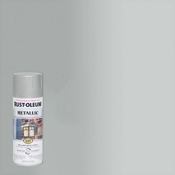 Photo of 11 oz Stops Rust Metallic Matte Nickel Spray Paint
