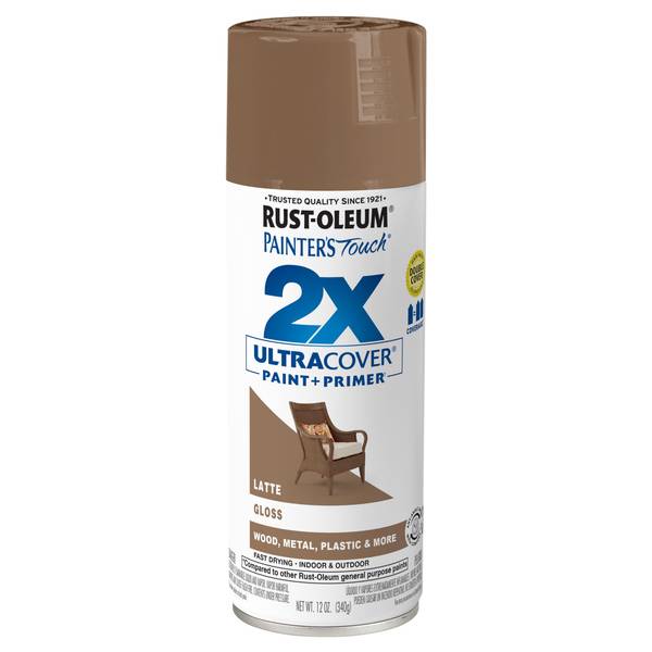 Photo of 12 oz Painter's Touch 2X Ultra Cover Gloss Latte Spray Paint