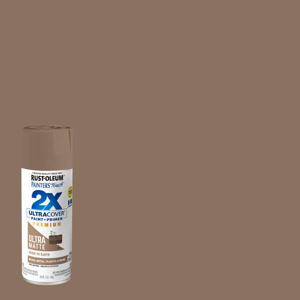 Photo of 12 oz Painter's Touch 2X Ultra Cover Matte Down To Earth Spray Paint