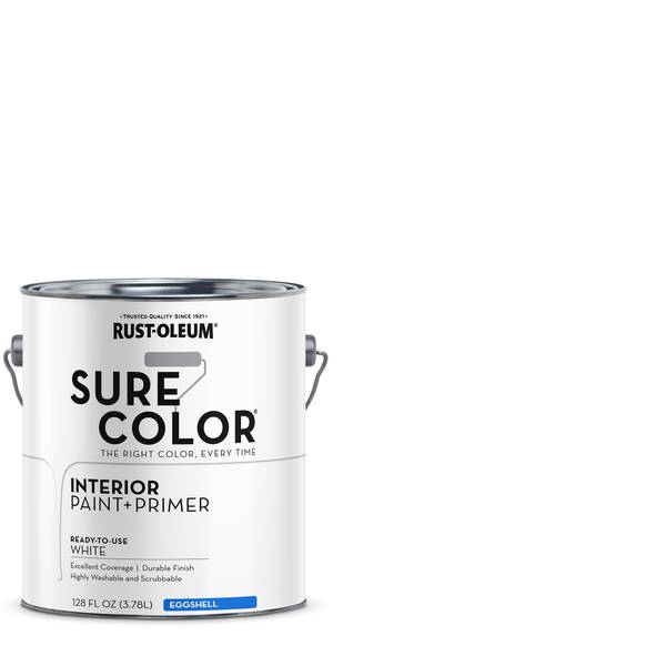 Photo of 1-gal Sure Color Interior Eggshell White Paint