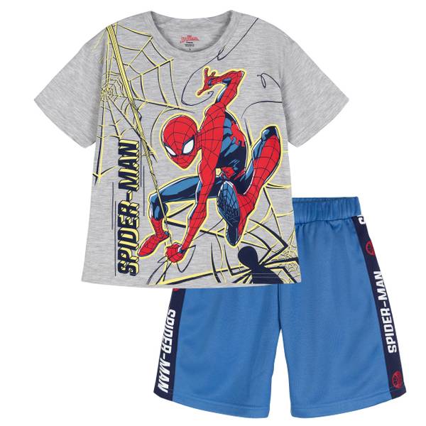 Photo of Boy's Marvel T-Shirt and Mesh Shorts Outfit Set