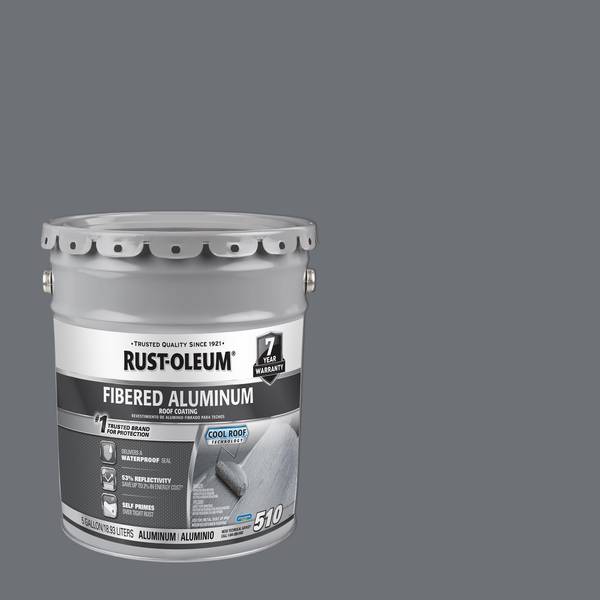 Photo of 5 gal 10 Fibered Aluminum Roof Coating