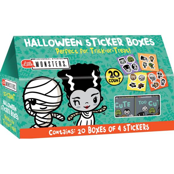 Photo of Little Monsters 20 Count Halloween Sticker Box