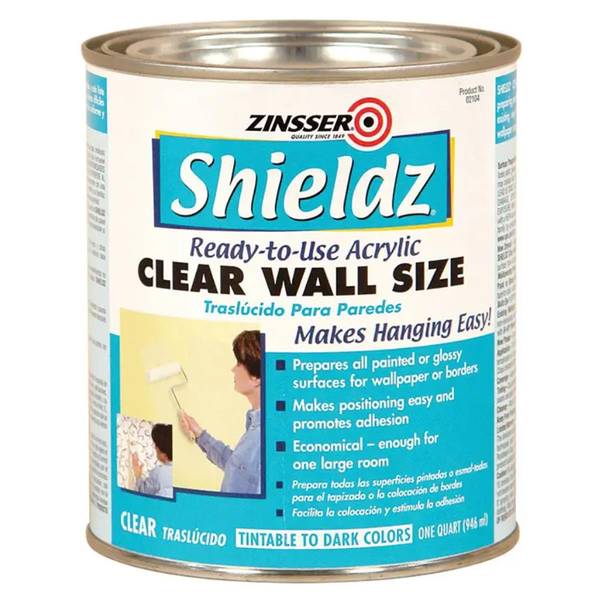 Zinsser 1 Quart ShieldZ Ready to Use Acrylic Clear Wall Size Wallpaper Primer