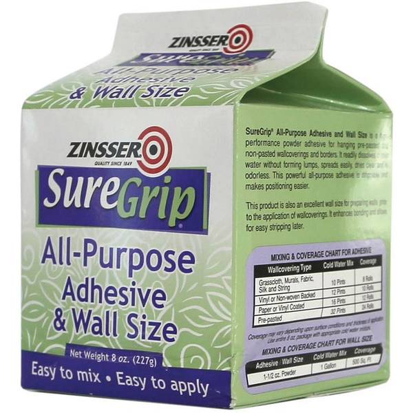 Photo of 8 oz SureGrip All Purpose Powder Wallpaper Adhesive & Wall Size