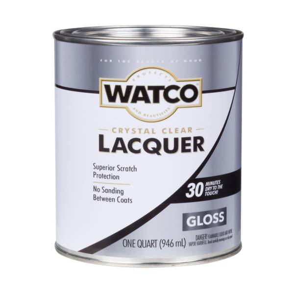 Photo of 1 Qt Crystal Clear Gloss Lacquer Wood Finish
