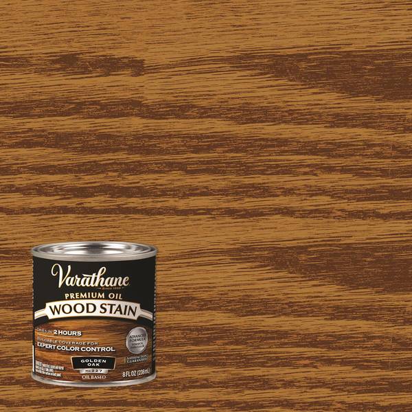 Photo of 8 oz Premium Golden Oak Oil-Based Interior Wood Stain