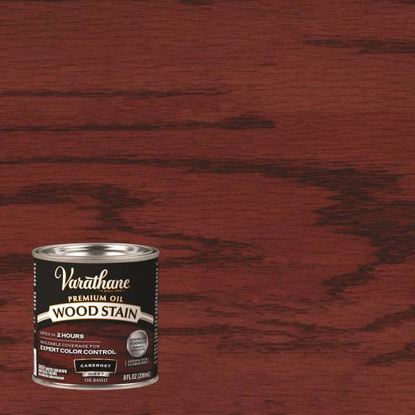 Photo of 8 oz Premium Cabernet Oil-Based Interior Wood Stain