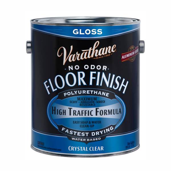 Photo of 1 Gallon Classic Gloss Crystal Clear Water-Based Interior Floor Polyurethane