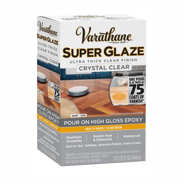 Photo of 32oz Super Glaze Crystal Clear High Gloss Epoxy Finish