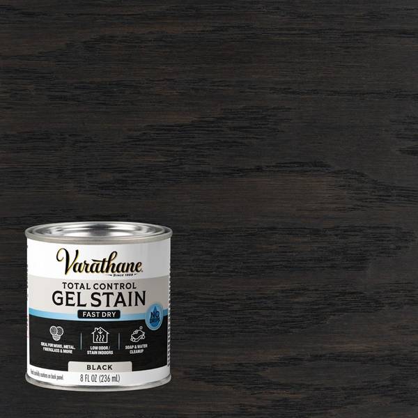 Photo of 8oz Total Control Black Water-Based Gel Stain