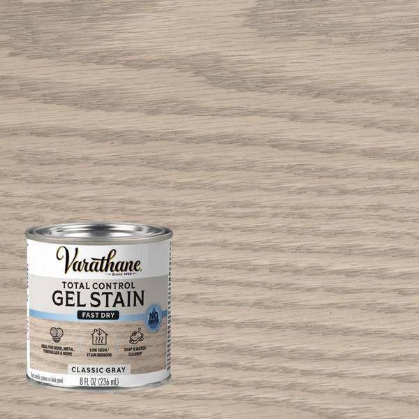 Photo of 8 oz Total Control Classic Gray Water-Based Gel Stain