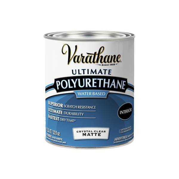 Photo of 1 Qt Crystal Clear Matte Water-Based Interior Polyurethane