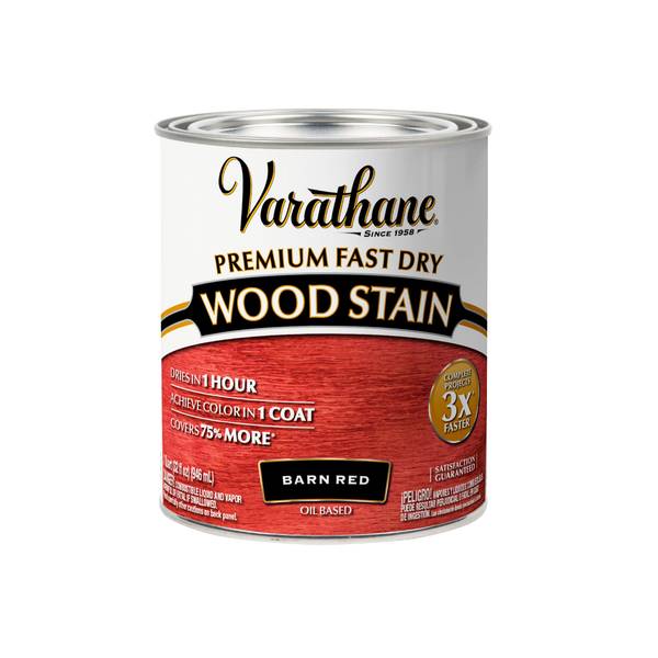 Photo of 1 Qt Premium Fast Dry Barn Red Interior Wood Stain