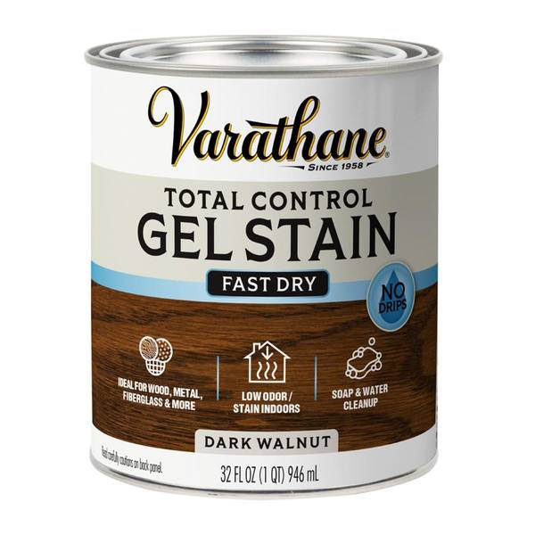 Photo of 1 Qt Dark Walnut Water-Based Total Control Gel Stain