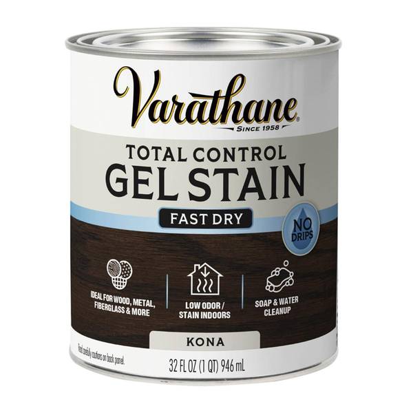 Photo of 1 Qt Kona Water-Based Total Control Gel Stain