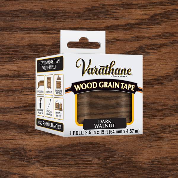 Photo of 1 Roll Dark Walnut Wood Grain Tape