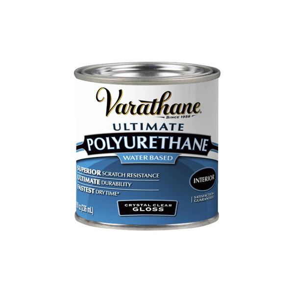 Photo of 8 oz Gloss Water-Based Crystal Clear Ultimate Polyurethane