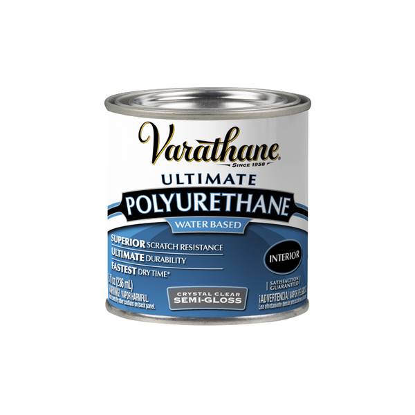 Photo of 8 oz Semi-Gloss Water-Based Crystal Clear Ultimate Polyurethane