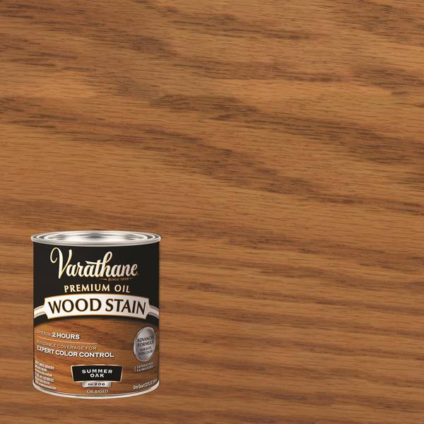 Photo of 1 Qt Premium Summer Oak Oil-Based Interior Wood Stain