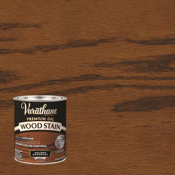 Photo of 1 Qt Premium Golden Mahogany Oil-Based Interior Wood Stain