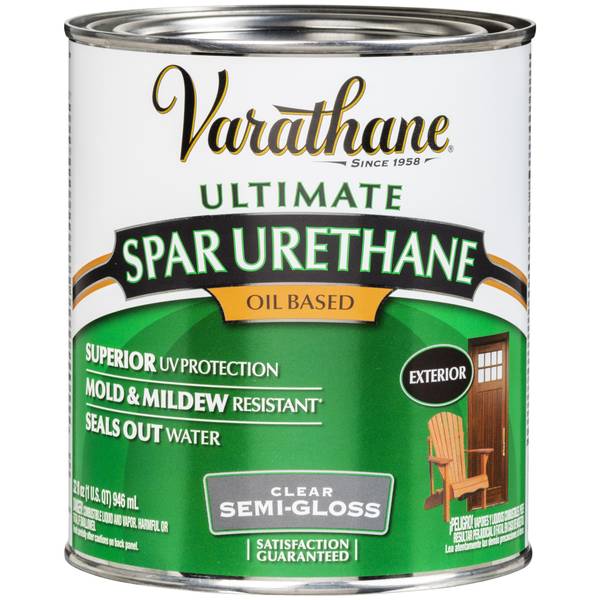Photo of 1 Qt Clear Semi-Gloss Oil-Based Premium Exterior Spar Urethane