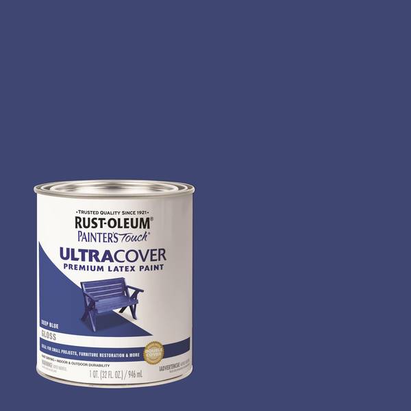 Photo of 1 qt Painter's Touch Ultra Cover Gloss Deep Blue Paint