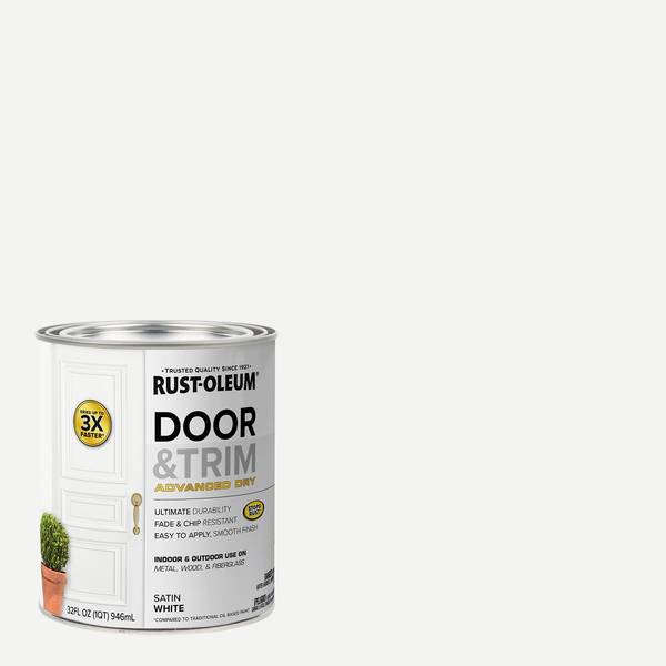 Photo of 1 qt Door and Trim Satin White Paint