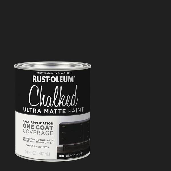 Photo of 1 qt Chalked Ultra Matte Black Abyss Paint
