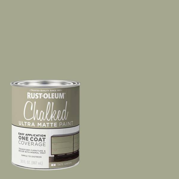 Photo of 1 qt Chalked Ultra Matte Tate Green Paint