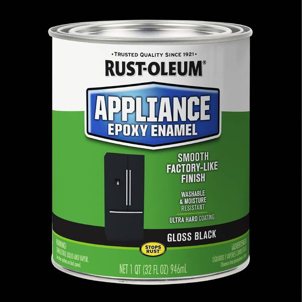 Photo of 1 qt Appliance Gloss Black Epoxy Brush-On Paint