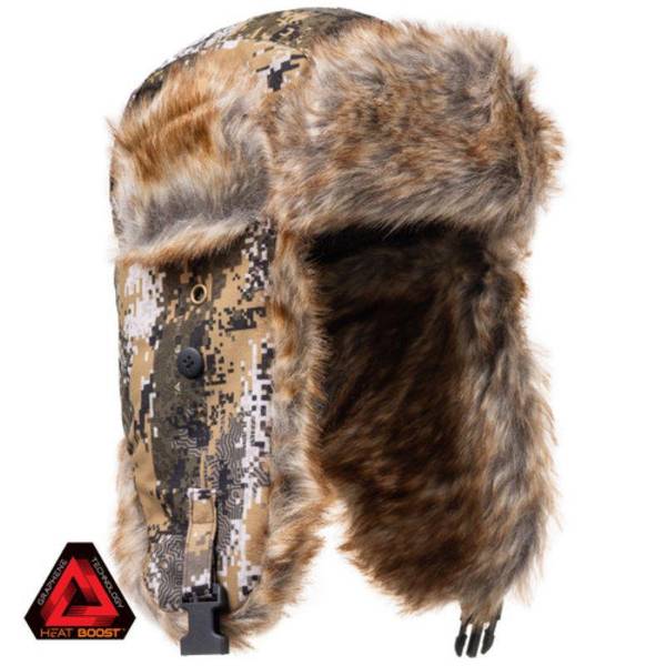 Huntworth Men's XL Vostok Heat Boost Sherpa Trapper Hat - D-5782