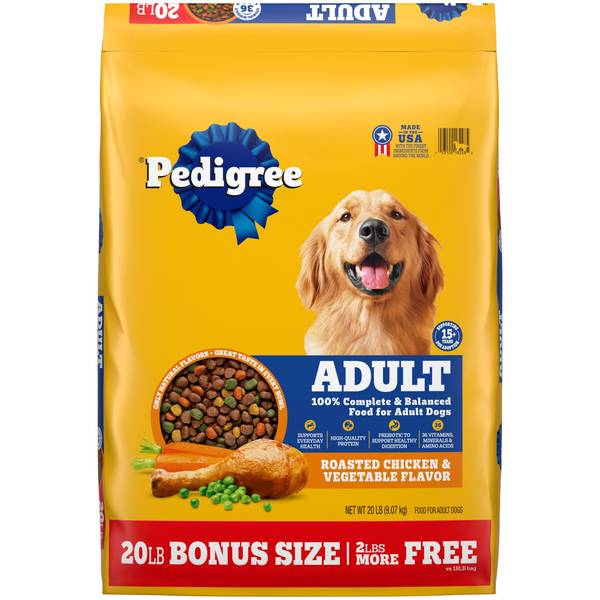 Photo of Adult Dry Dog Food Roasted Chicken & Vegetable Flavor, 20 lb