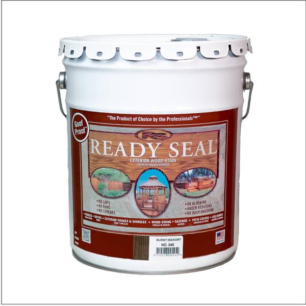 Photo of 5 Gal Semi-Transparent Burnt Hickory Exterior Wood Stain