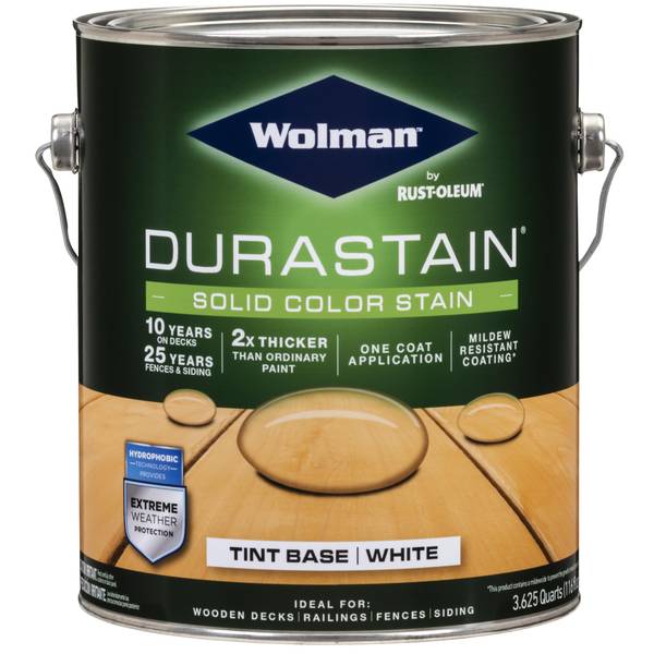 Photo of 1 Gal DuraStain White Base One Coat Solid Stain