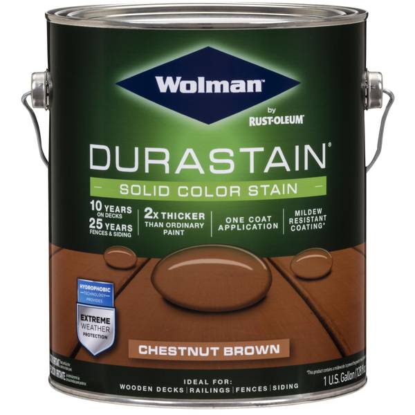 Photo of 1 Gal DuraStain Chestnut Brown One Coat Solid Stain
